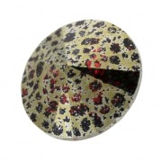 Scarlet - Cabochon PureCrystal 1122 Rivoli 14mm Scarlet Gold Patina x1 Cabochon PureCrystal 1122 Rivoli 14mm Scarlet Gold Patina x1