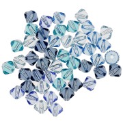 Mix di Biconi PureCrystal 5328 mm. 4 Blu x50