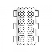 Piatto - Connettore per Perla 31x20 mm Faragas III Argento Invecchiato x1