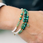 Perle rotonde 4 mm - Argento 925 Dorato x25