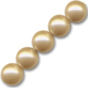 Crystal - Perline PureCrystal 5810 mm. 3 Vintage Gold Pearl x20 Perline PureCrystal 5810 mm. 3 Vintage Gold Pearl x20