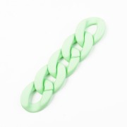 Maglia acrilica ovale ritorta 40x29 mm - Verde chiaro opaco Mat x1