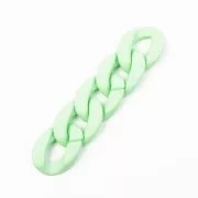 Maglia acrilica ovale ritorta 40x29 mm - Verde chiaro opaco Mat x1