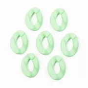 Maglia acrilica ovale ritorta 40x29 mm - Verde chiaro opaco Mat x1