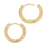Monachelle tonde e martellate da 18 mm - Acciaio inossidabile 304L Gold x2