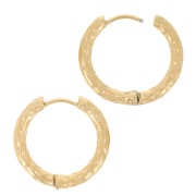 Monachelle tonde e martellate da 22 mm - Acciaio inossidabile 304L Gold x2