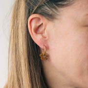 Ciondoli a fiore da 16 mm - Acciaio inossidabile 316L x2