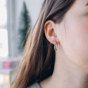 cerchio ovale 21x15 mm - acciaio inossidabile 304L Dorato x2