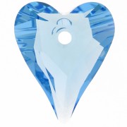 Cuore - Swarovski Wild 6240 cuore 12 mm Acquamarina x1 Swarovski Wild 6240 cuore 12 mm Acquamarina x1
