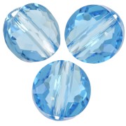 Tonda appiattita - Perle rotonde piatte - 6 mm - Thin Round Swarovski 5034 - Aquamarine x6 Perle rotonde piatte - 6 mm - Thin Round Swarovski 5034 - Aquamarine x6