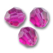 Fuschia - Swarovski 5000 perline rotonde 4 mm Fucsia x20 Swarovski 5000 perline rotonde 4 mm Fucsia x20
