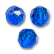 Capri Blue - Perline rotonde Swarovski 5000 4 mm Capri Blue x20 Perline rotonde Swarovski 5000 4 mm Capri Blue x20