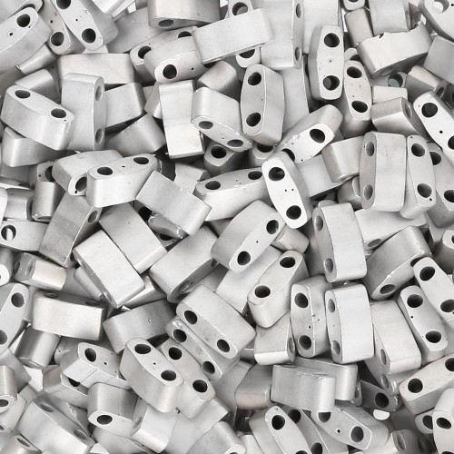 Perline Miyuki Half Tila 5x2.3x1.9mm HTL-55114 - Black Labrador Full Mat x10g