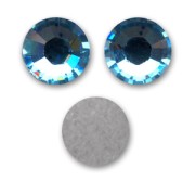Rotondo - Swarovski 2,6 mm Aquamarine strass adesivi x36 Swarovski 2,6 mm Aquamarine strass adesivi x36