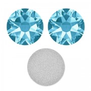 Rotondo - Swarovski 6 mm Aquamarine strass adesivi x10 Swarovski 6 mm Aquamarine strass adesivi x10