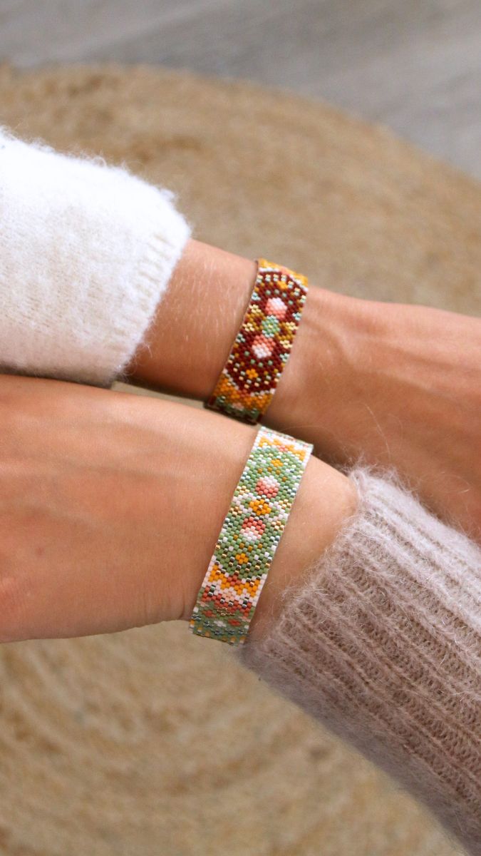 Schema Polsino con intreccio di perle Peyote Impair Schema Polsino con intreccio di perle Peyote Impair