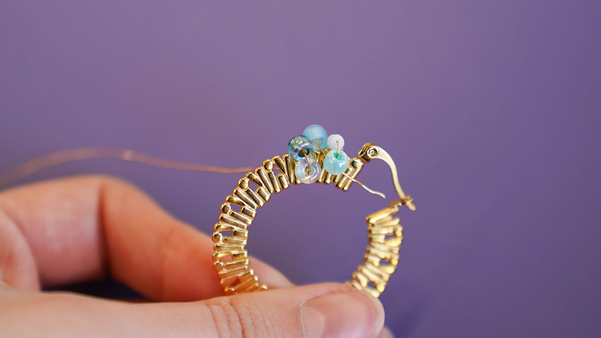 Creoli in perline e pietre naturali : Tappa 5 Creoli in perline e pietre naturali : Tappa 5