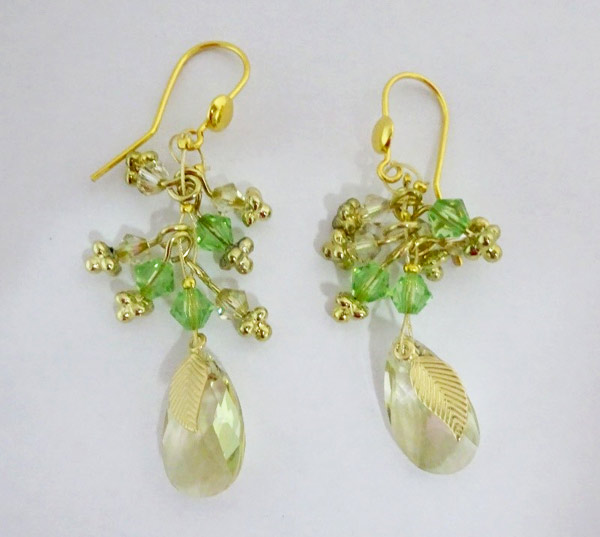 Orecchini PureCrystal perline filo di rame Isabelle Perez Orecchini PureCrystal perline filo di rame Isabelle Perez