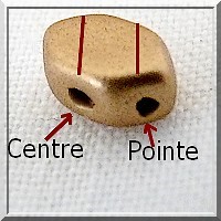 Indications sens perle en verre Paros par Puca Indications sens perle en verre Paros par Puca