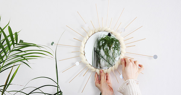 Schema Tutorial di facile decorazione: specchio solare Schema Tutorial di facile decorazione: specchio solare