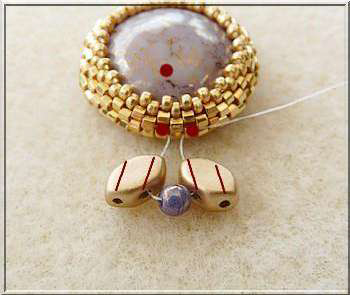 Ciondolo collana perline di vetro Mafate fai da te Paros e Kos di Pucas