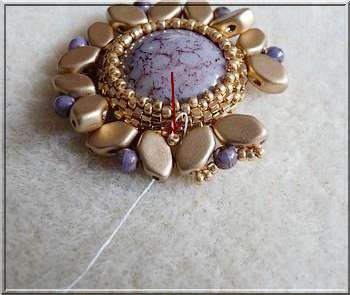 Ciondolo collana perline di vetro Mafate fai da te Paros e Kos di Pucas Pendentif collier DIY Mafate en perles de verre Paros et Kos par Pucas