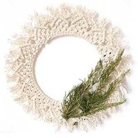 couronne noel macramé
