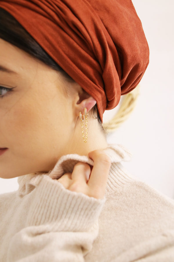 Schema Orecchini a cerchio mini placcati oro fai-da-te con ciondoli luna e madreperla Schema Orecchini a cerchio mini placcati oro fai-da-te con ciondoli luna e madreperla