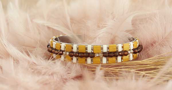 Bracciale a girocollo fai da te con perline Tila e perle PureCrystal Bracciale a girocollo fai da te con perline Tila e perle PureCrystal