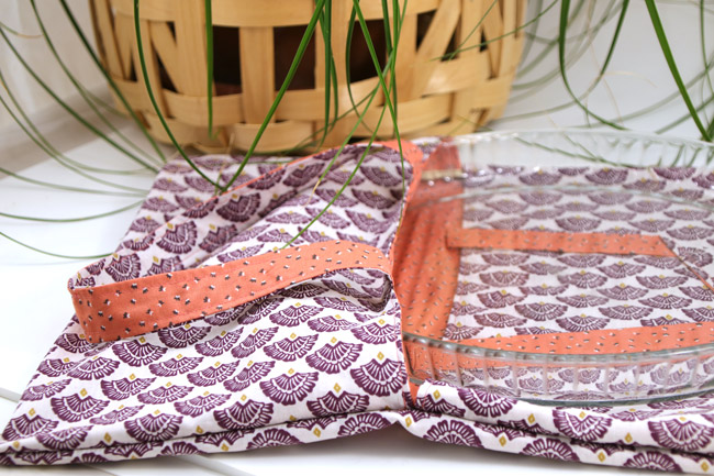 Tutorial per principianti reversibile per sacchetto per torta per piatto per torta 30 cm finale