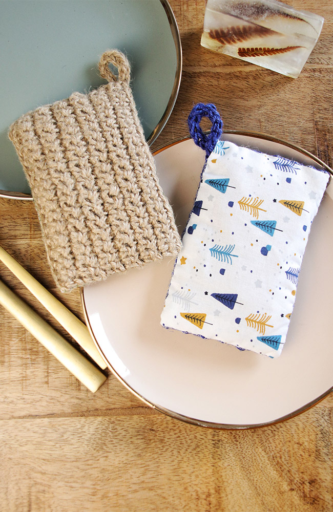 Schema Spugne all'uncinetto fai-da-te, tessuto e tela Schema Spugne all'uncinetto fai-da-te, tessuto e tela