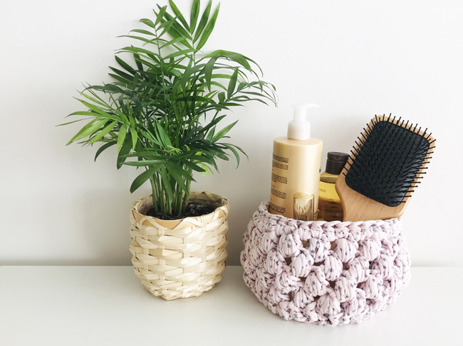 trapilho filo cesto uncinetto fai da te