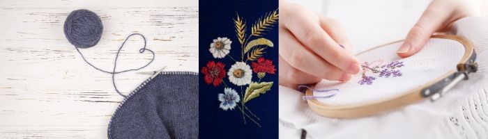 uncinetto, maglia, ago da pugno