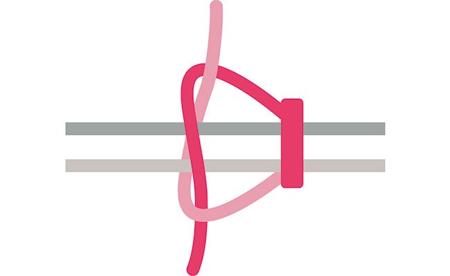 nodo piatto alternato passaggio 3