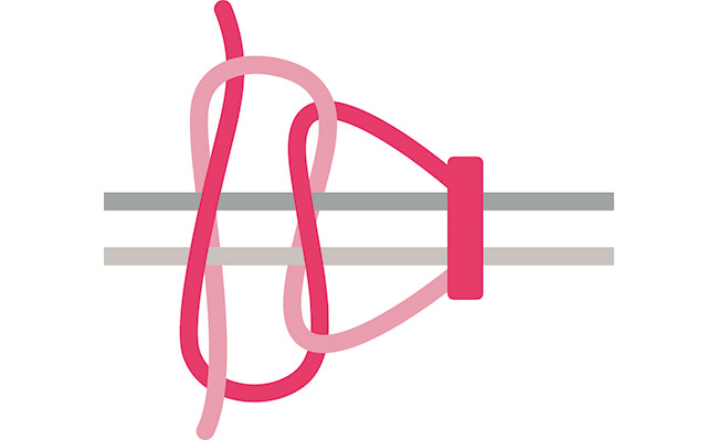 nodo piatto alternato passaggio 4