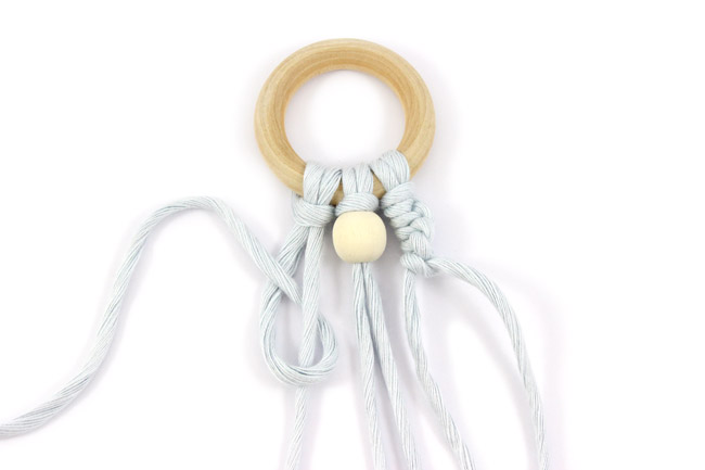 diy sapin macramé noeuds demi clés