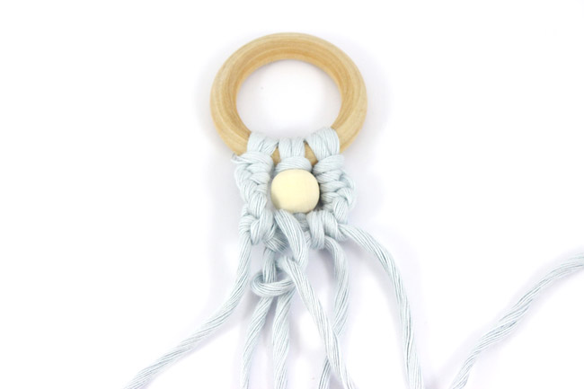 tutoriel sapin macramé noeud de frivolité