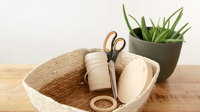 materiale per macramè appeso in corda per piante o vaso di fiori