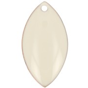 Navette - Navette in metallo e resina epossidica 19x10 mm Crema x 8 Navette in metallo e resina epossidica 19x10 mm Crema x 8