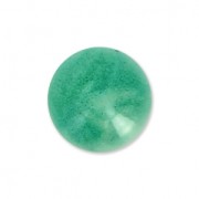 Cabochon en résine imitazione pierre gemme 8 mm Green Agate x1