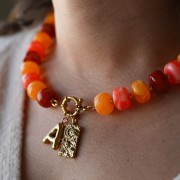 Perline in ottone mm.4 dorato con oro fino per la creazione di bigiotteria DIY x50