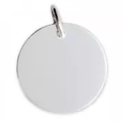 Medaglia da incidere - Fabbricazione europea - 18 mm Argento 925 x1