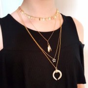 Catena maglia fantasia goccia/freccia 2.4 mm Dorato con oro fino x50cm