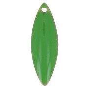 Navette - Sequins navette en métal et résine époxy 16x5 mm Verde x6 Sequins navette en métal et résine époxy 16x5 mm Verde x6