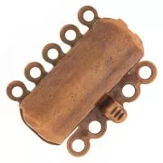 Chiusura 5 fili mm. 19x15 rame antico