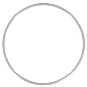 Cerchio nudo in metallo per acchiappasogni e abat-jour 10cm Grigio opaco x1