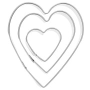 Stampini tagliapasta cuori x3