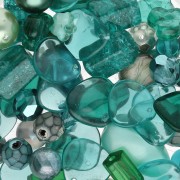 Green Turquoise - Abbinamento di perline di Bohemia green turquoise x50g Abbinamento di perline di Bohemia green turquoise x50g