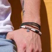 Perle rondelle in pasta polimerica Heishi 6x1 mm Orchidea x43 cm