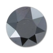 Jet - Cabochon PureCrystal 1088 mm. 8 Jet Hematite Cabochon PureCrystal 1088 mm. 8 Jet Hematite